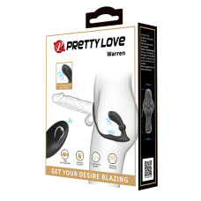 Вібростимулятор простати с ерекційним кільцем Pretty Love Warren