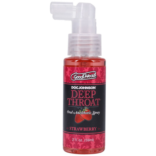 Спрей для глибоких смаковий Doc Johnson GoodHead DeepThroat Spray – Sweet Strawberry 59 мл