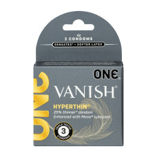 Презервативи ONE Vanish Hyperthin 3 шт Презервативи ONE Vanish Hyperthin 3 шт